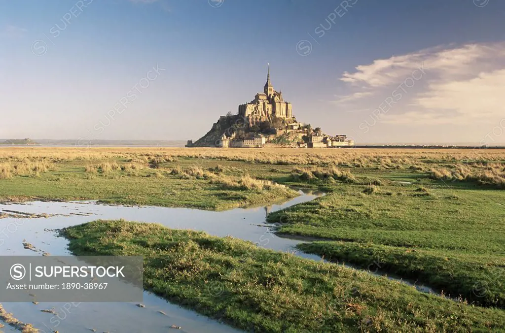Mont St. Michel, UNESCO World Heritage Site, Basse Normandie, France, Europe