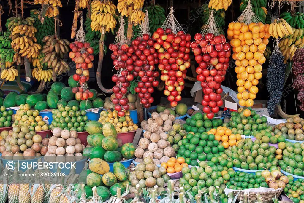 Fruit stall near Colombo, Sri Lanka, Asia