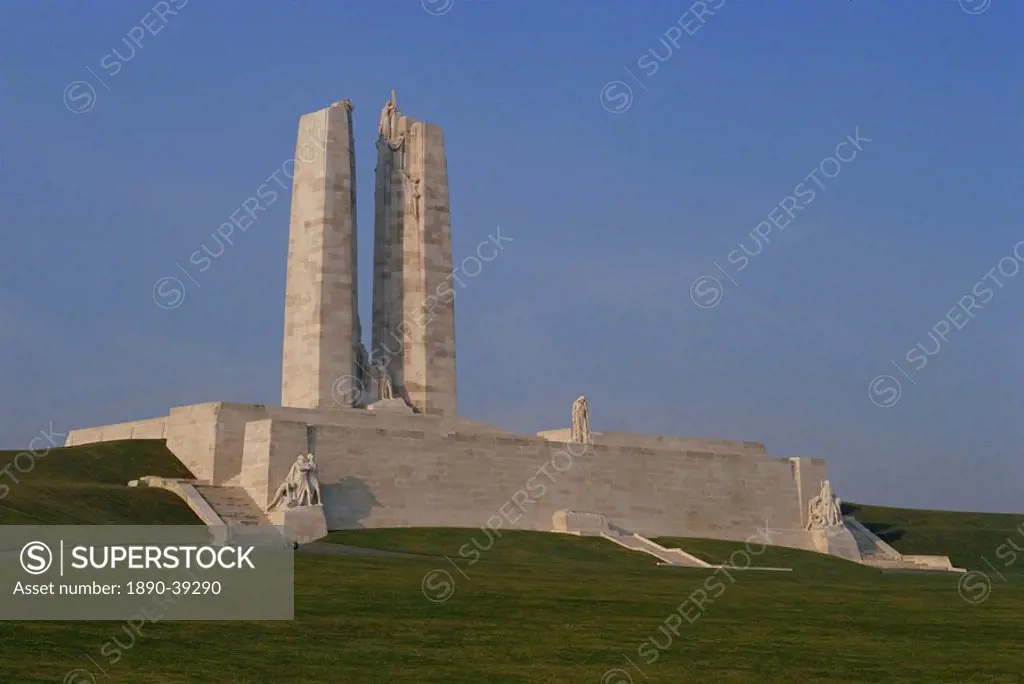 First World War Vimy Canadian Memorial, near Lens, Nord Pas de Calais, Nord_Picardiy, France, Europe
