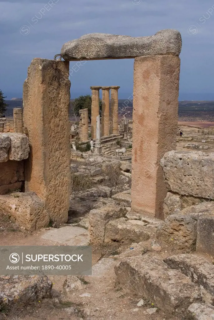 Sanctuary of Apollo, Temple of Apollo, Greek and Roman site of Cyrene, UNESCO World Heritage Site, Libya, North Africa, Africa
