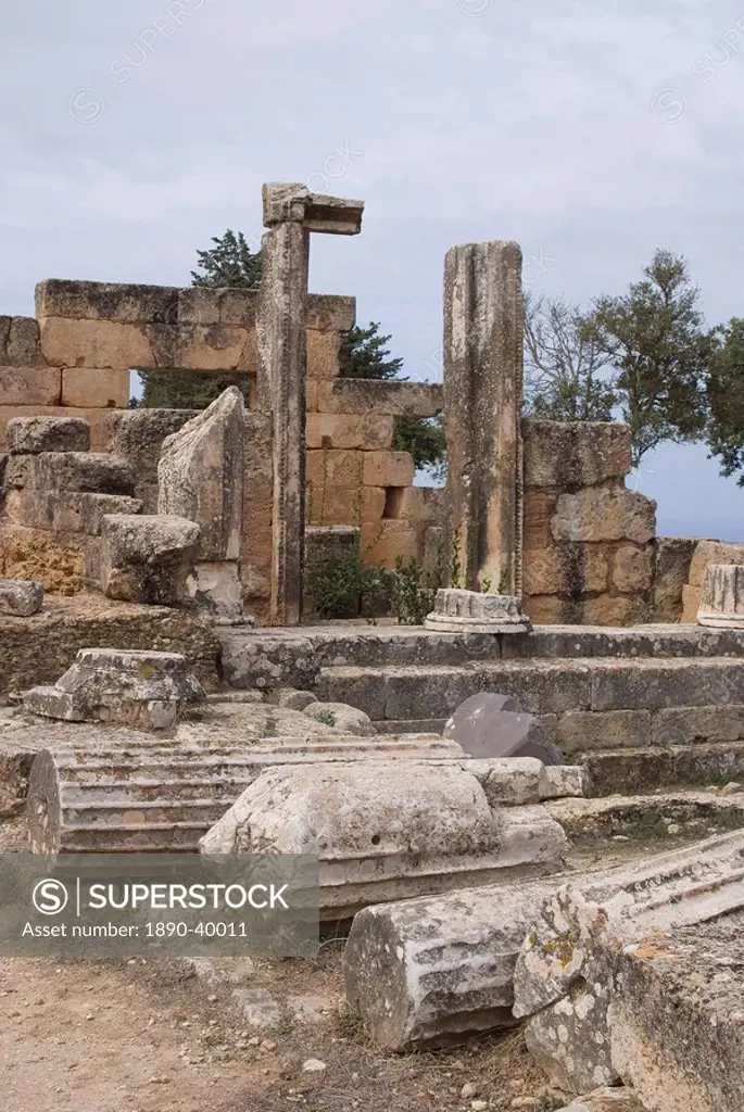 Sanctuary of Apollo, Temple of Artemis, Greek and Roman site of Cyrene, UNESCO World Heritage Site, Libya, North Africa, Africa