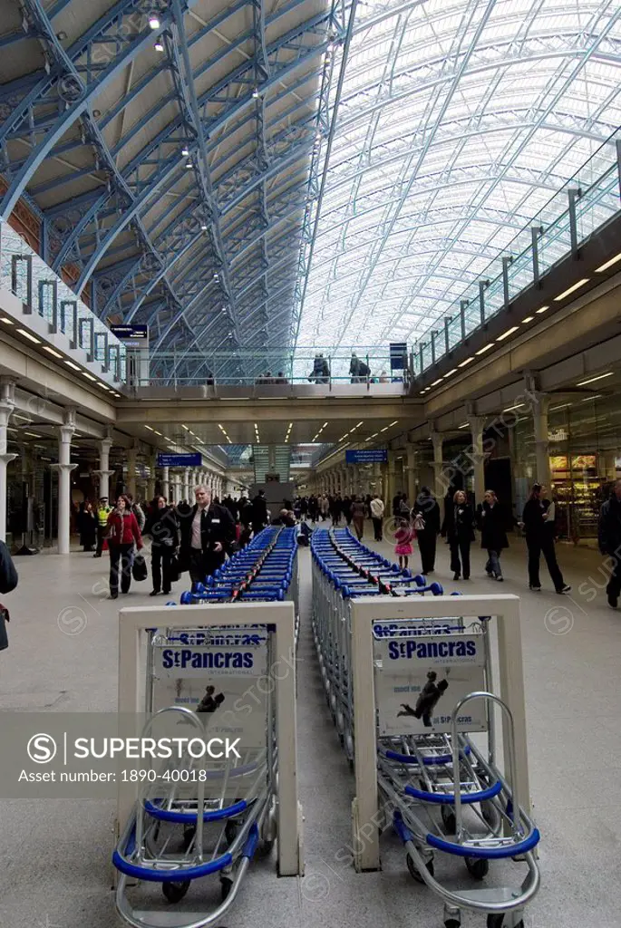 St. Pancras International Train Station, London, England, United Kingdom, Europe