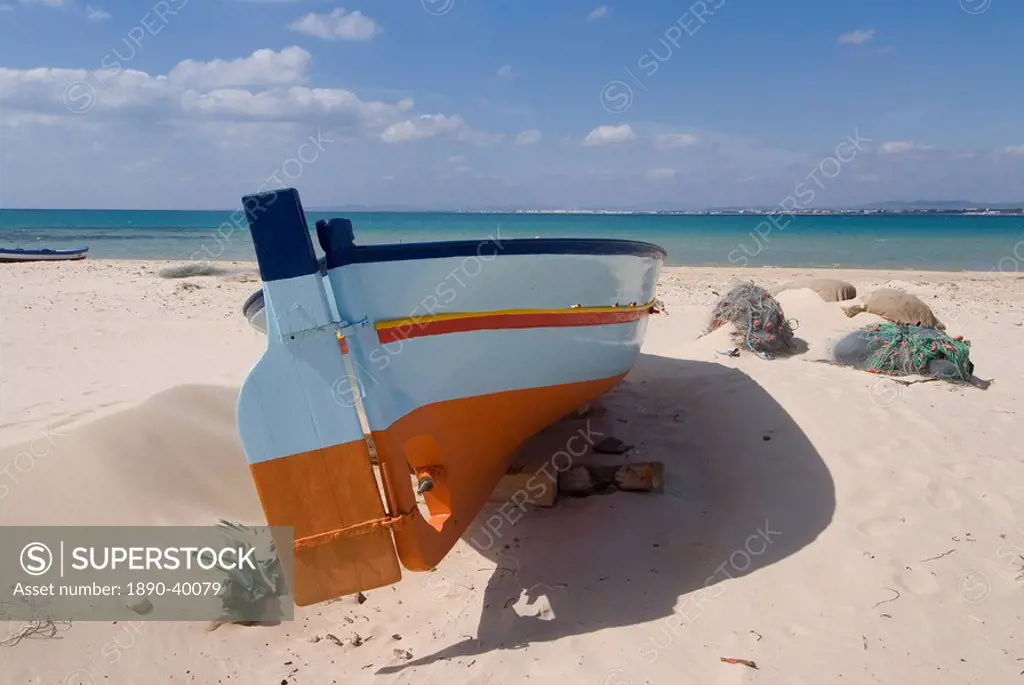 Fishing boats, Hammamet, Tunisia, North Africa, Africa
