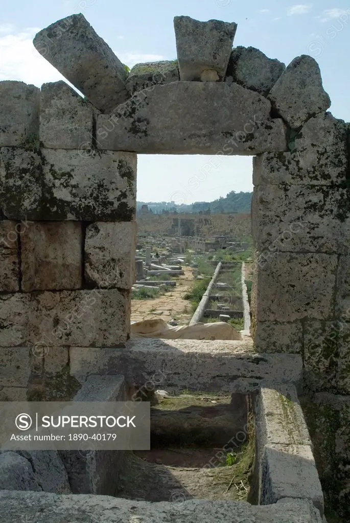 Roman ruins, Perge, Anatolia, Turkey, Asia Minor, Eurasia