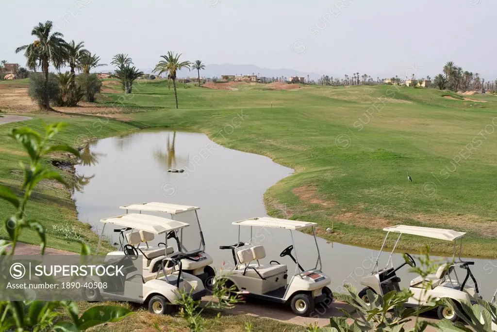 Almelkis Golf Course, near Palmeraie, Marrakech, Morocco, North Africa, Africa