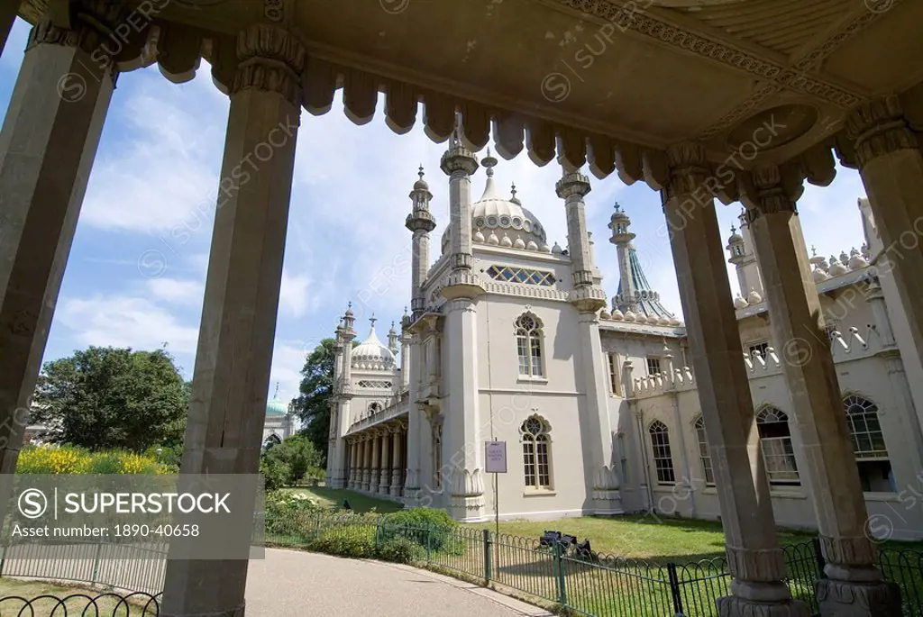 Brighton Pavilion, built by Prince Regent, later George IV, Brighton, Sussex, England, United Kingdom, Europe