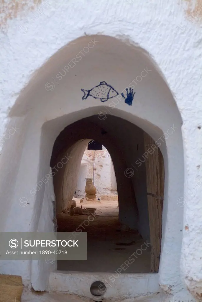 Underground cave dwelling, Matmata, Tunisia, North Africa, Africa