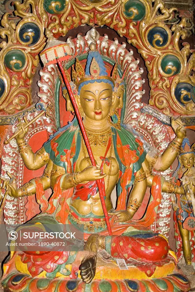 Sculpture, Kumbum, Gyantse, Tibet, China, Asia
