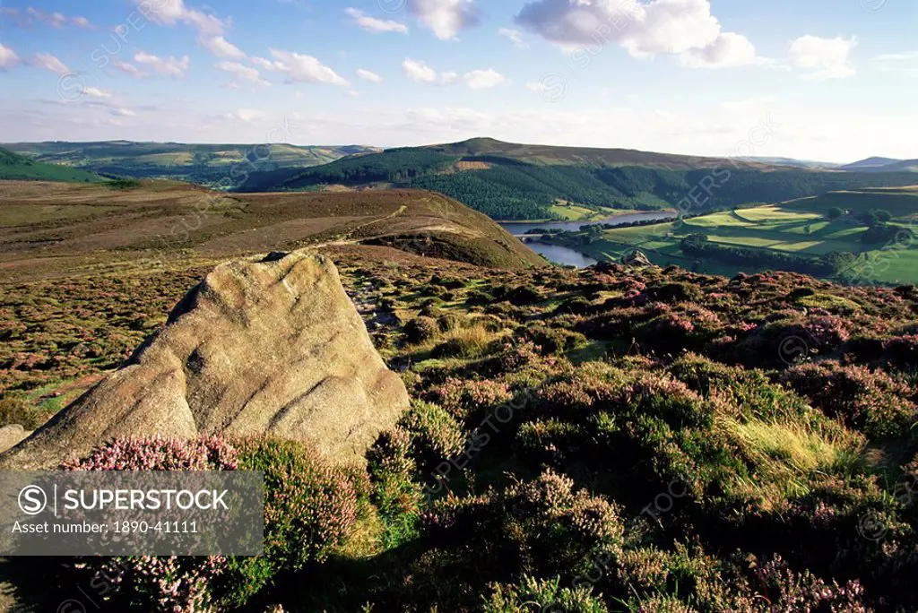 Whinstone Lee Tor and Derwent Moors, Derwent Edge, Peak District National Park, Derbyshire, England, United Kingdom, Europe