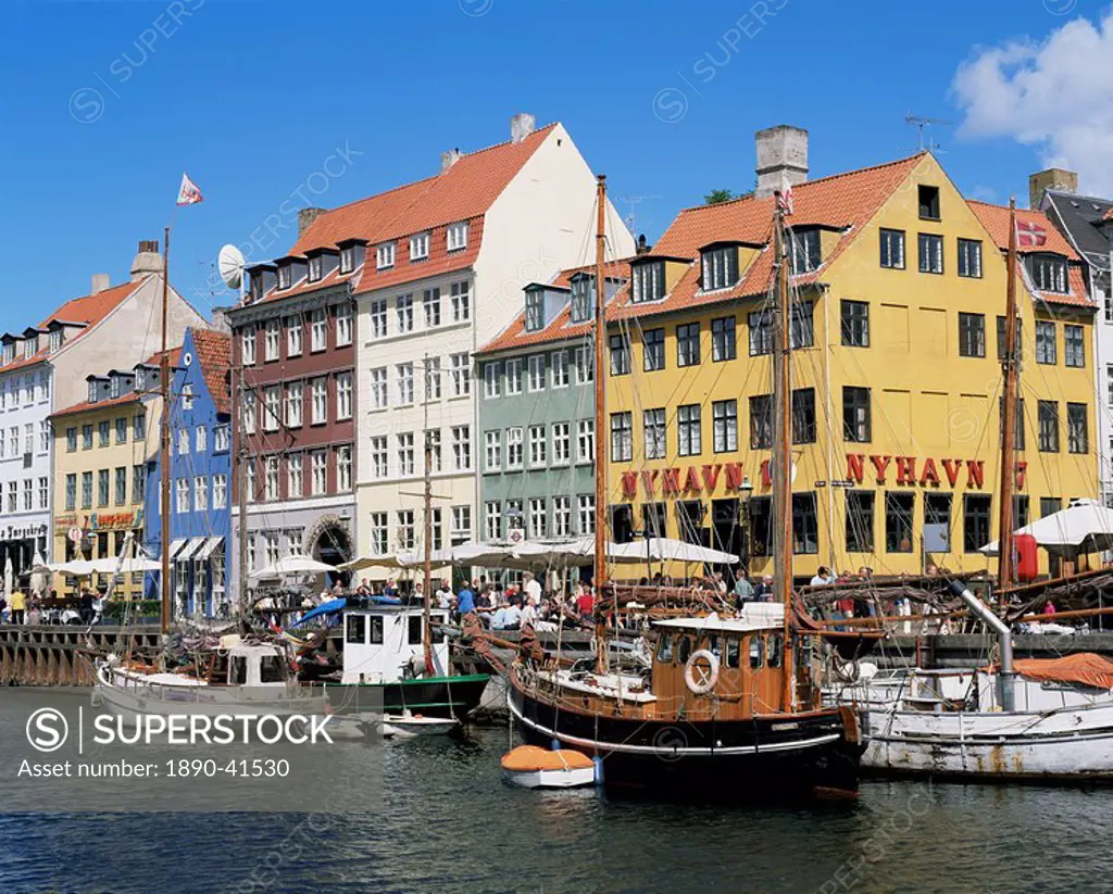 Nyhavn canal, Copenhagen, Denmark, Scandinavia, Europe
