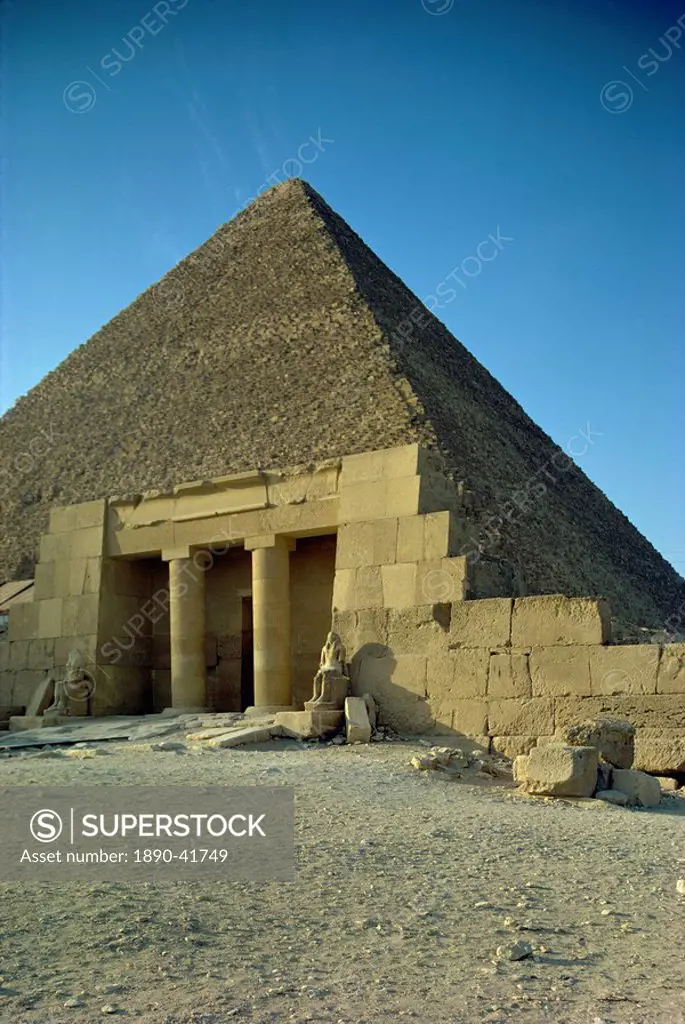 Pyramid of Cheops, Giza, UNESCO World Heritage Site, Cairo, Egypt, North Africa, Africa