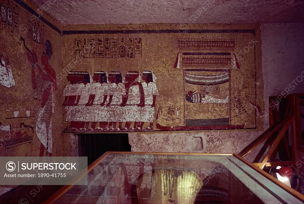 Theban tomb of Tutankhamun, Valley of the Kings, UNESCO World Heritage Site, Egypt, North Africa, Africa
