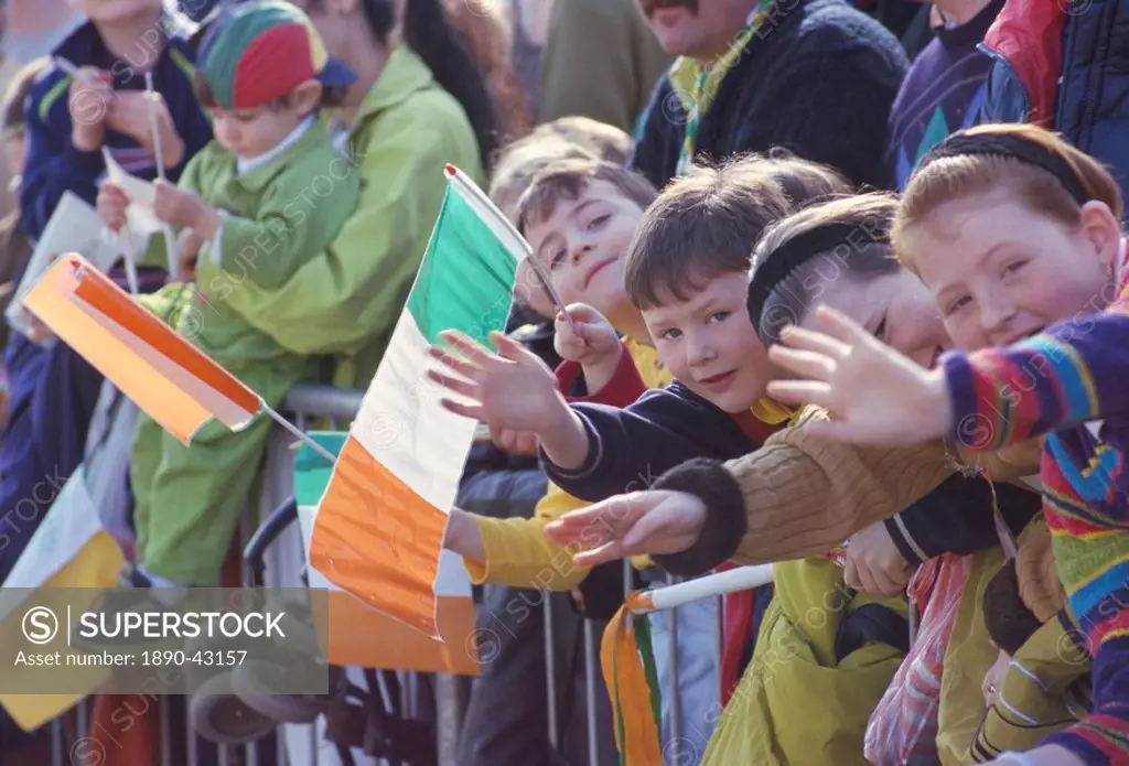 St. Patrick´s parade, Patrick Street, Dublin, County Dublin, Eire Ireland, Europe
