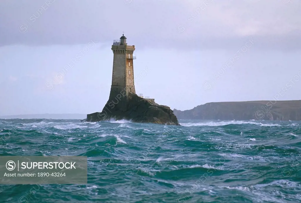 Phare de la Vieille lighthouse, Raz de Sein, Finistere, Brittany, France, Europe