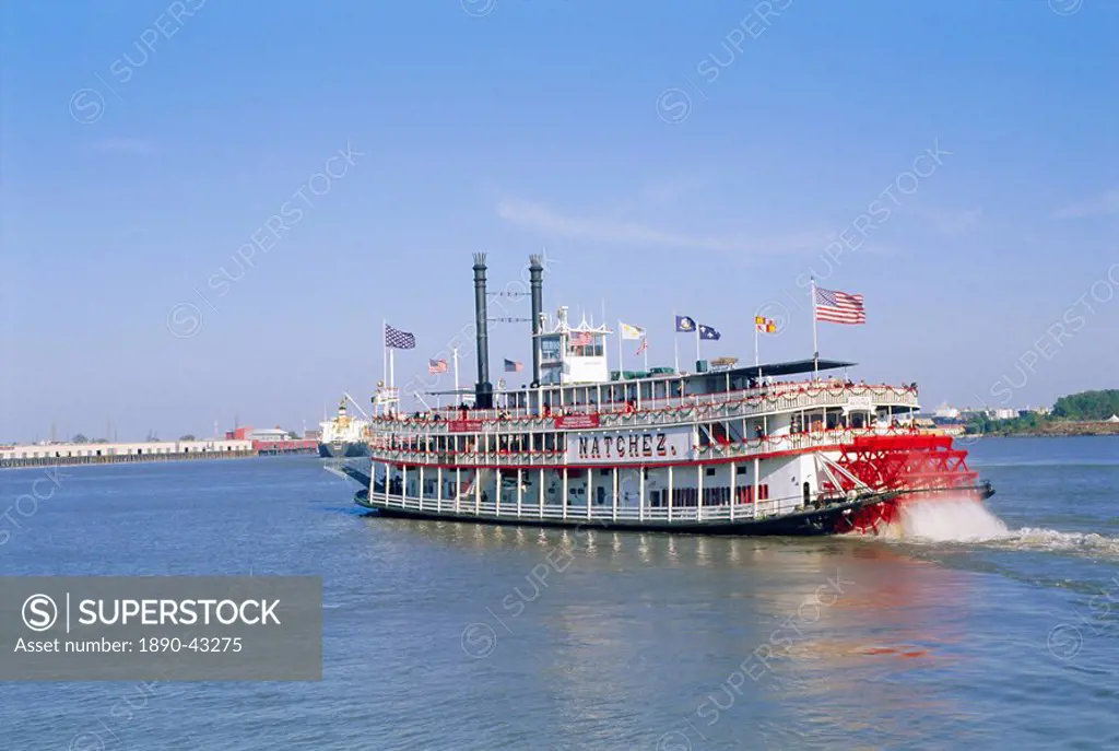 Paddle steamer ´Natchez´ on the Mississippi River, New Orleans, Louisiana, USA