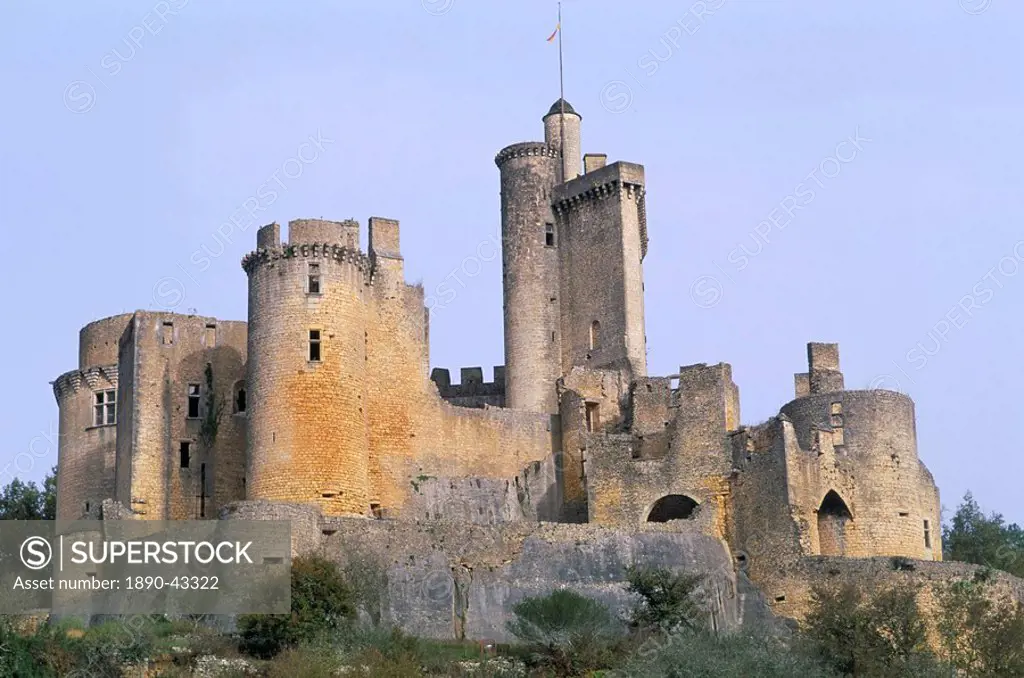 Ancient seat of the Seigneur Lord Beranger de Roquefeuil, 15th_16th century, Chateau de Bonaguil, Lot et Garonne, Aquitaine, France, Europe