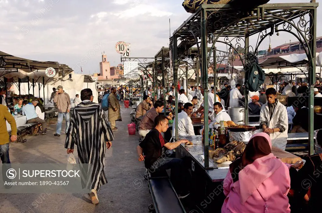 Jemaa el Fna Square, Medina, Marrakesh, Morocco, North Africa, Africa