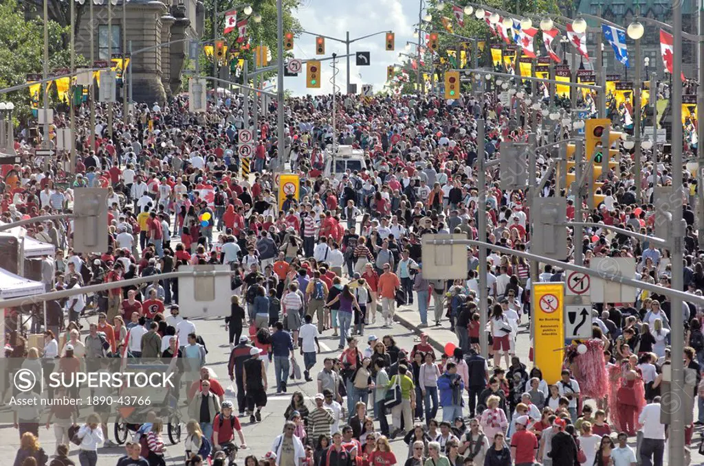 Celebration of Canada Day on July 1, Ottawa, Ontario, Canada, North America