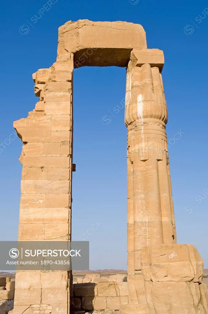 The temple of Soleb built during the reign of Amenophis III, Soleb, Nubia, Sudan, Africa