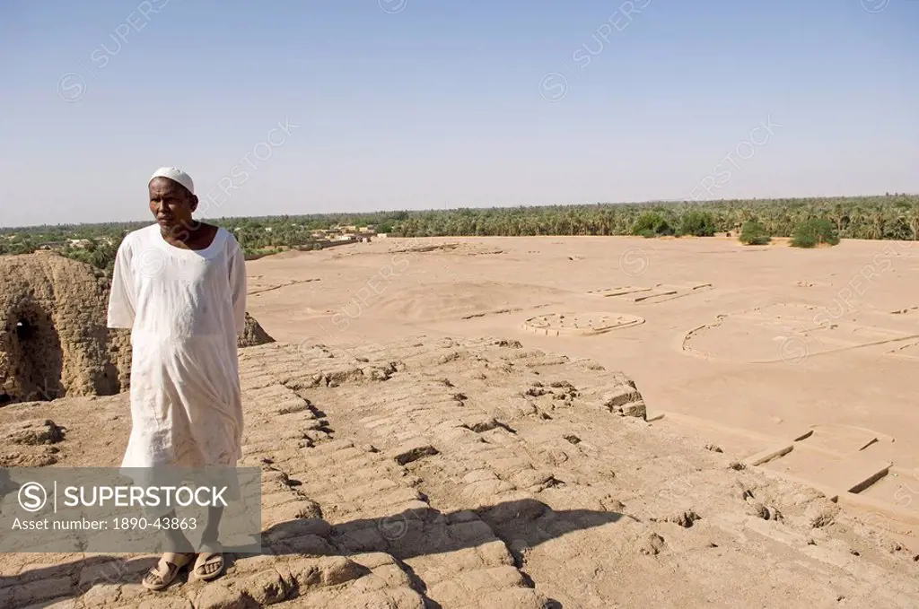 The early Nubian city of Kerma after excavation by the Swiss team of Professor Charles Bonnet of the University of Geneva, Suda, Africa