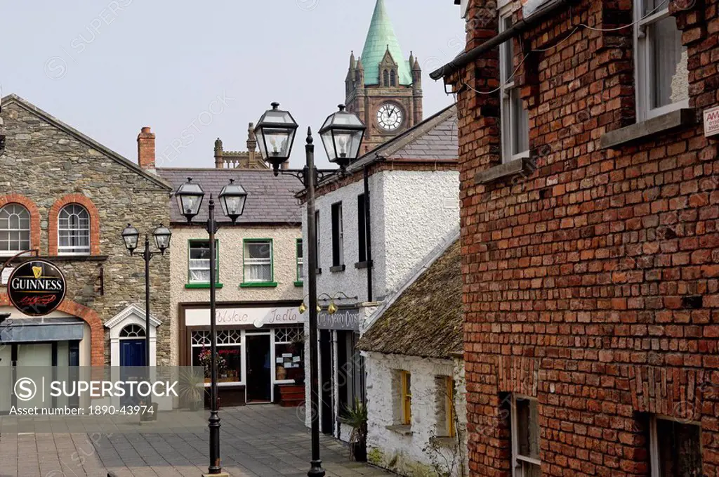 The Craft Village located in the area between lower Shipquay Street and Magazine Street, City of Derry, Ulster, Northern Ireland, United Kingdom, Euro...