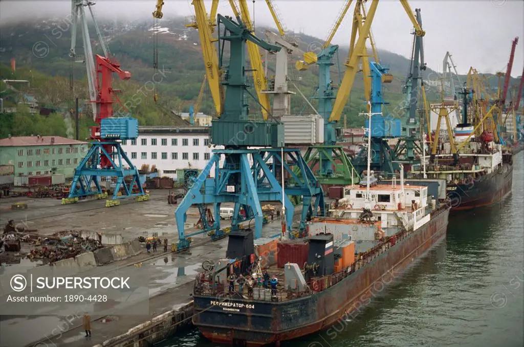 Port of Petropavlovsk, Kamchatka Peninsula, Russian Far East, Russia, Europe