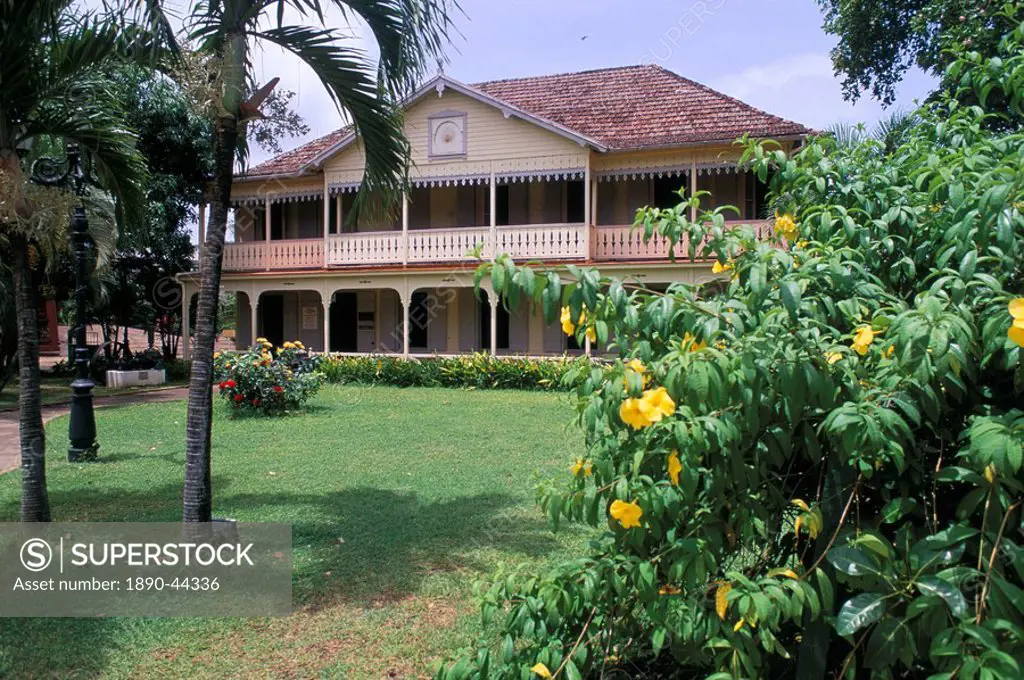 Old colonial residence, St. James plantations, Commune de Sainte Marie, island of Martinique, French Lesser Antilles, West Indies, Central America