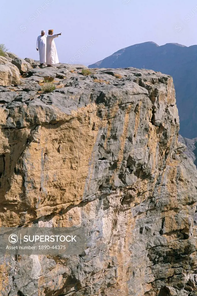 Diana Point, Al Jabal Al Akkar region, Hajar Mountains, Sultanate of Oman, Middle East