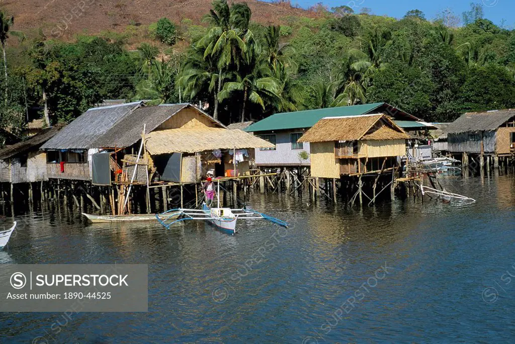 Village of Coron, island of Busuanga, Calamian archipelago, Palawan, Philippines, Southeast Asia, Asia