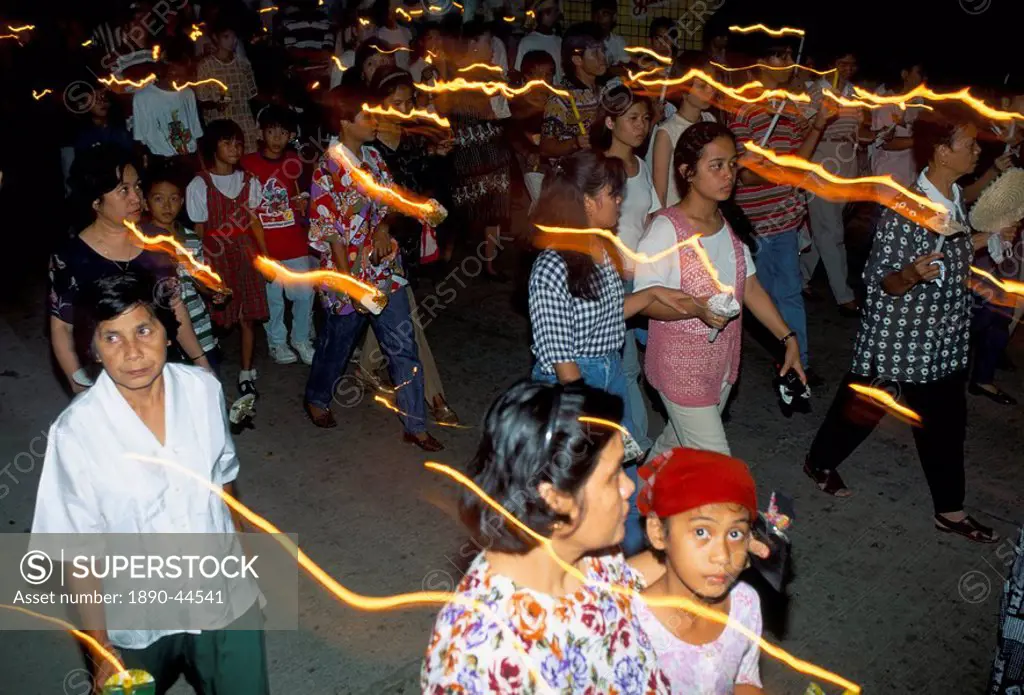 Good Friday procession, Boac, island of Marinduque, Philippines, Southeast Asia, Asia
