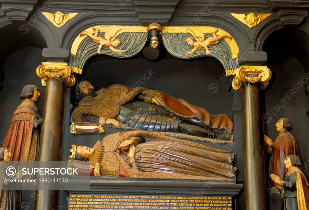 Bowle´s family tomb, dating from 1632, St. Patrick´s cathedral, Dublin, County Dublin, Eire Ireland, Europe