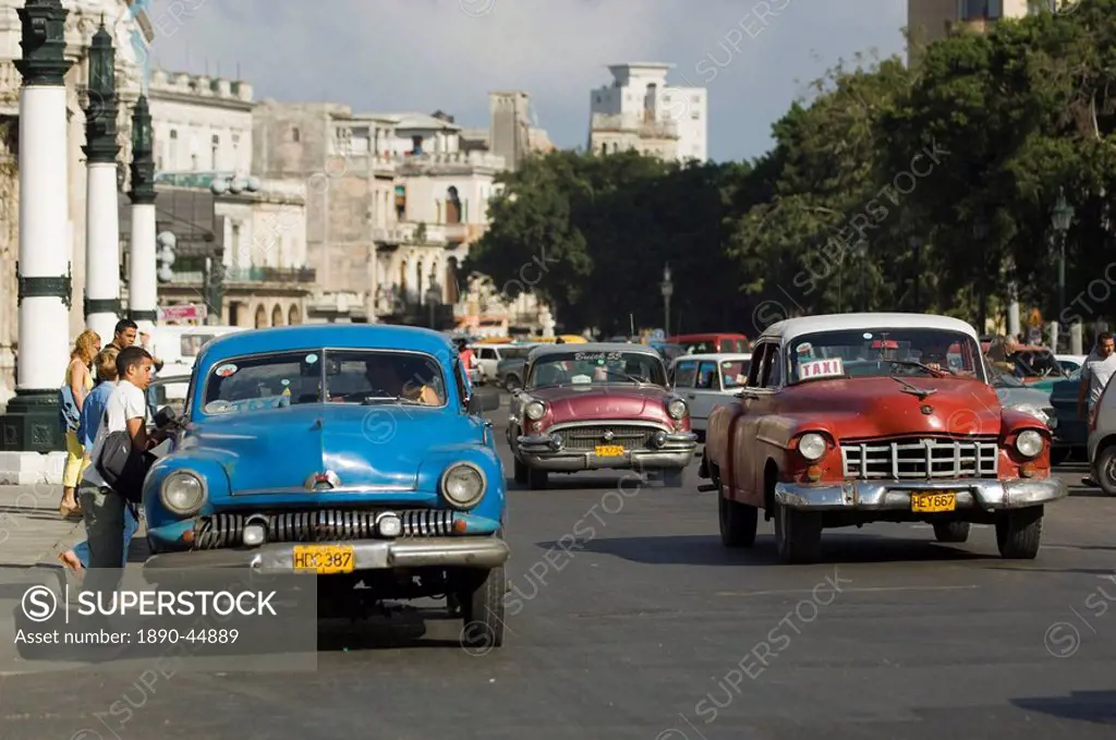 Cars in Havana, Cuba, West Indies, Central America