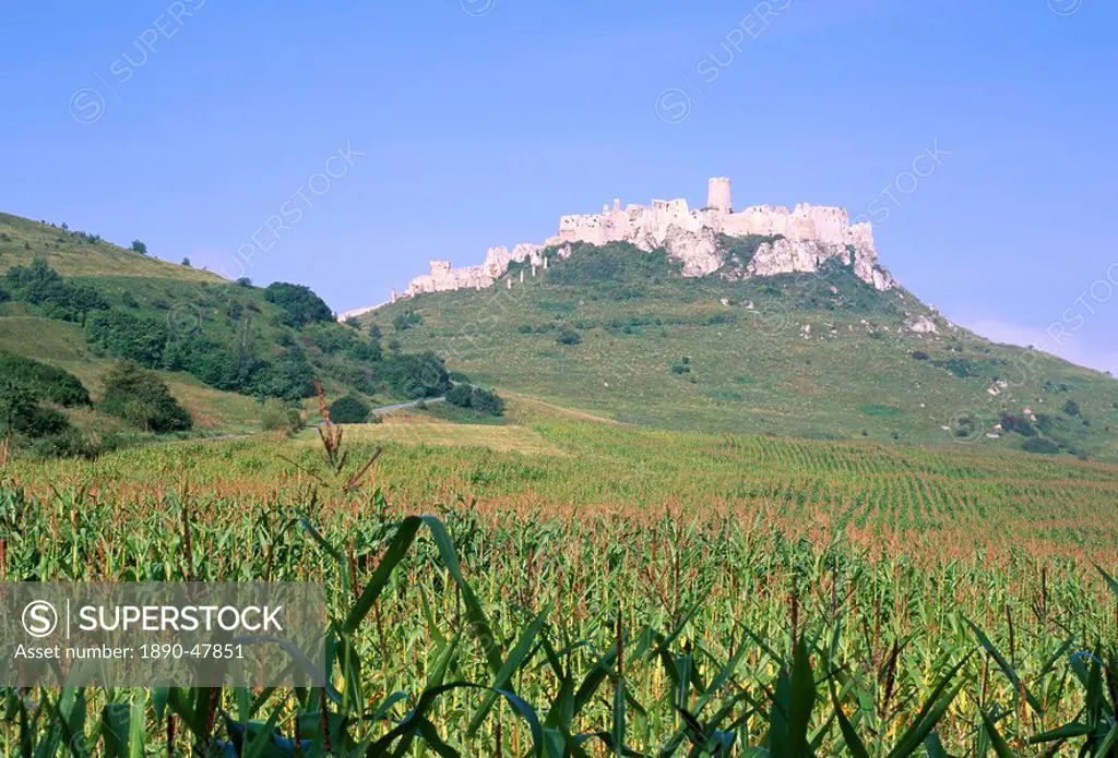 Largest ruined castle in Slovakia, Spis Castle Spissky Hrad, UNESCO World Heritage Site, Spis, Presov Region, Slovakia, Europe