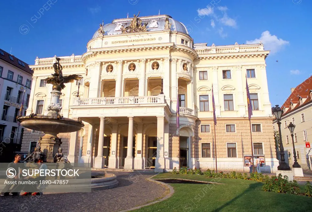 Neo_baroque Slovak National Theatre, now major opera and ballet venue, Bratislava, Slovakia, Europe