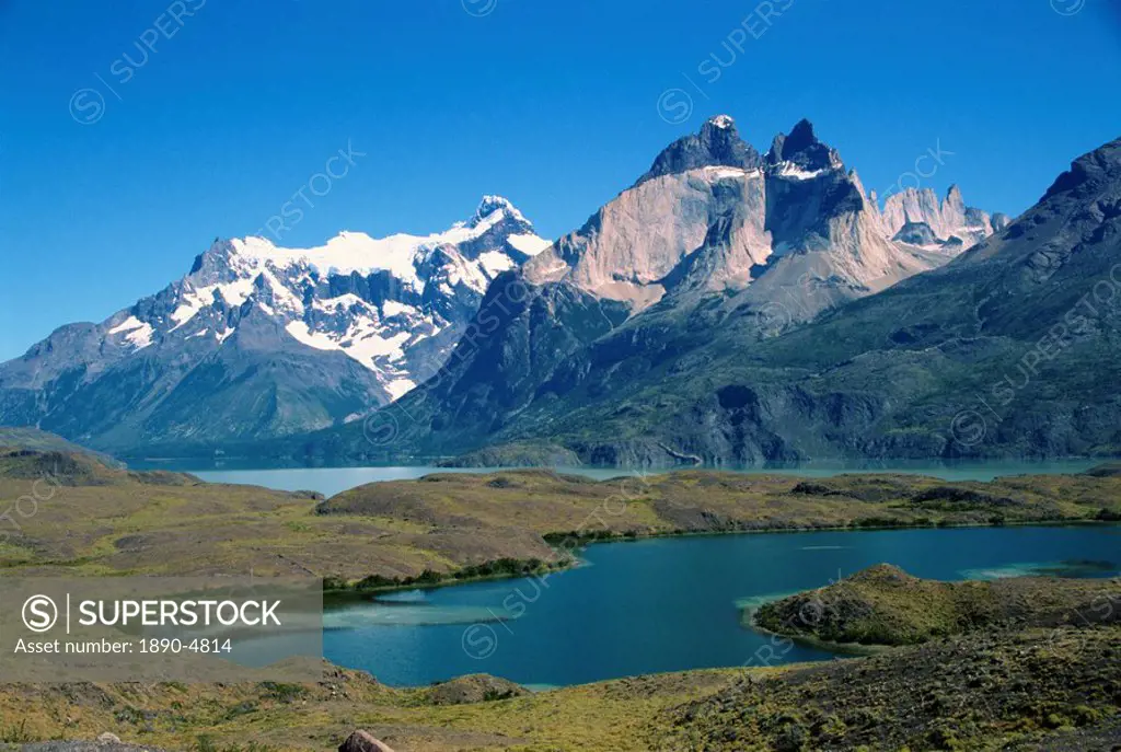 Lake Nordenskjold in the Torres del Paine National Park in Chile, South America