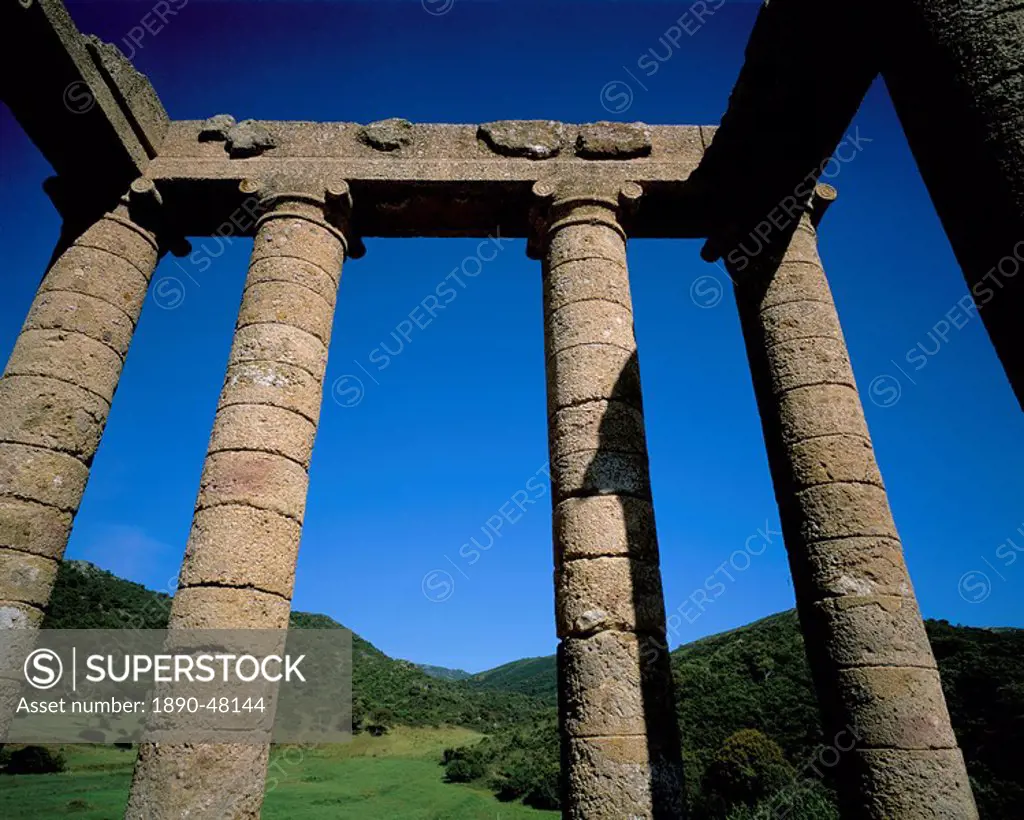 Ruins of Antas temple, island of Sardinia, Italy, Europe