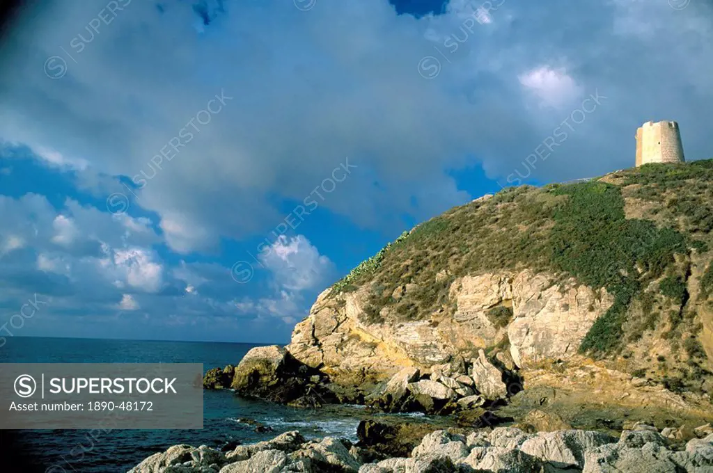 Chia, southeast coast, island of Sardinia, Italy, Mediterranean, Europe