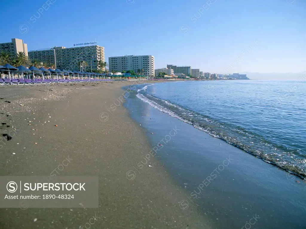 Beach, Torremolinos, Costa del Sol, Andalucia Andalusia, Spain, Europe