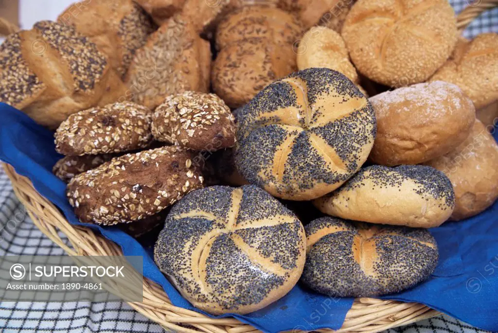 Brotzeit, bread rolls, Bavaria, Germany, Europe