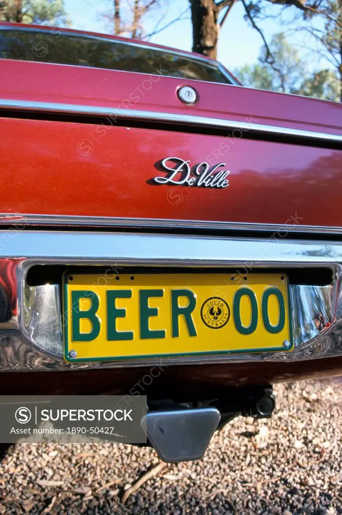Car registration plate BEER, South Australia, Australia, Pacific