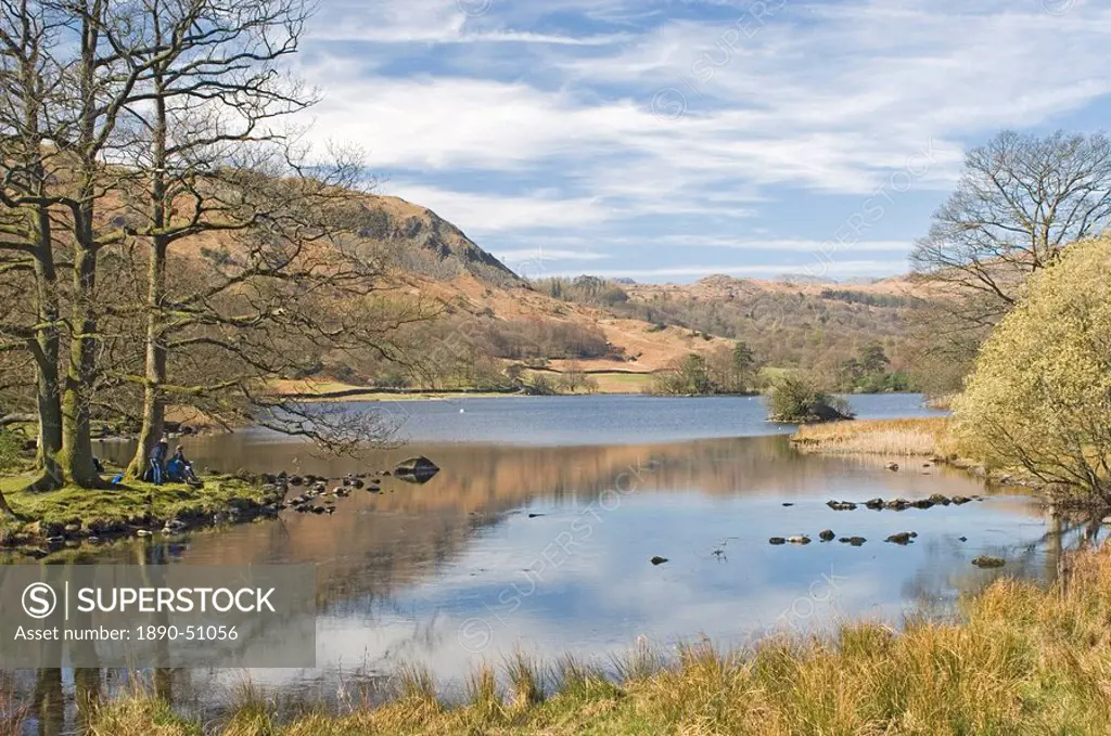 The Wordsworth lake, Rydal Water, Lake District National Park, Cumbria, England, United Kingdom, Europe