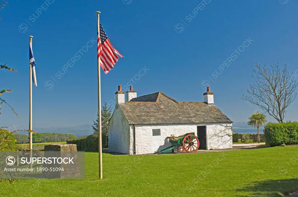 The home of John Paul Jones, considered to be the founder of the American navy, situated on the Solway coast, Dumfries and Galloway, Scotland, United ...