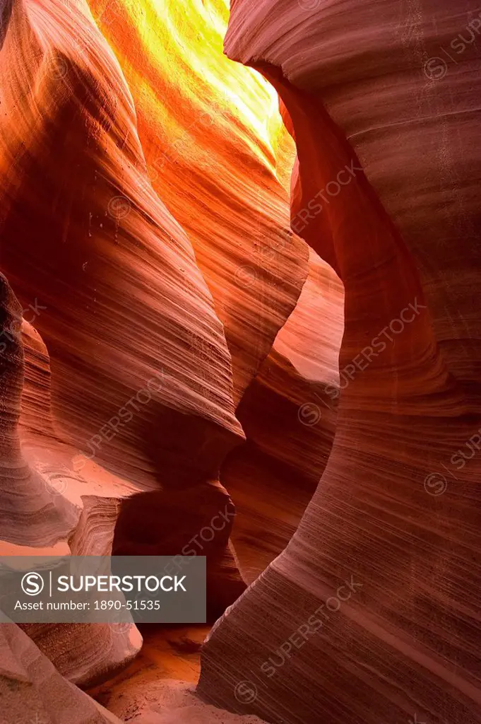 Antelope Canyon, a slot canyon, Upper Canyon, Page, Utah, United States of America, North America