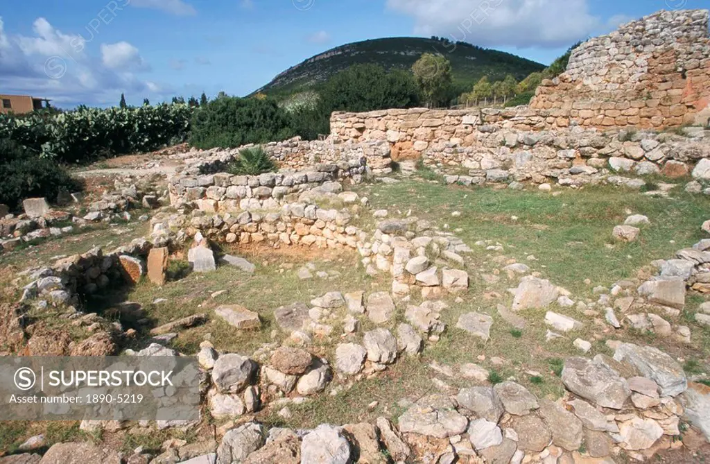 Nuraghe di Palmavera, dating from 13th century BC,near Alghero, Nurra province, Sardinia, Italy, Europe