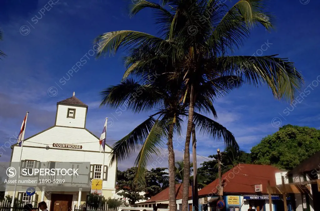 Old courthouse, Philipsburg, St. Maarten, West Indies, Caribbean, Central America