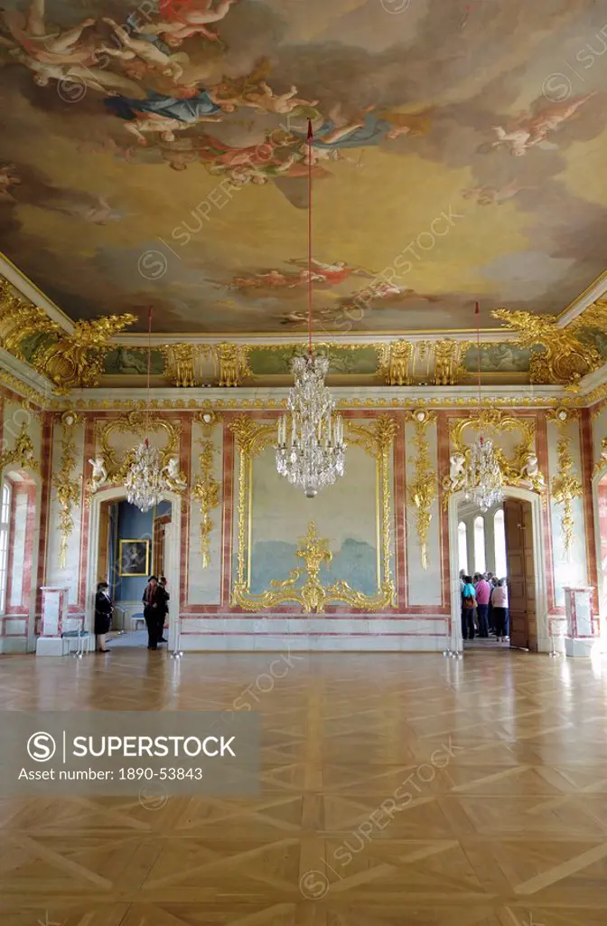 The Gold Hall, Rundale Palace, near Bauska, Latvia, Baltic States, Europe