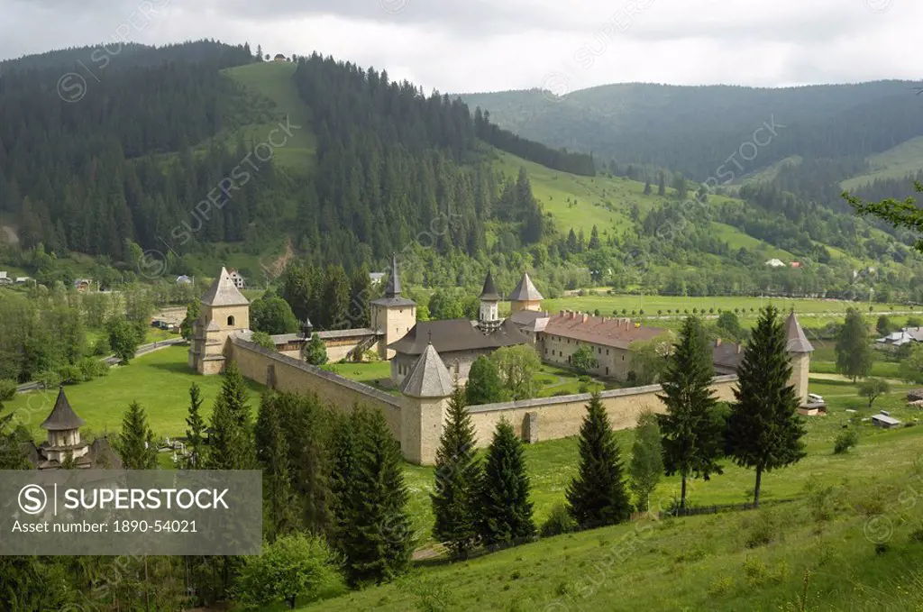 Painted monastery of Sucevita, Moldavia and Southern Bucovina area, Romania, Europe
