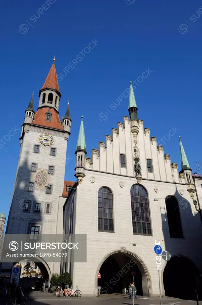 Altes Rathaus Old Town Hall, Marienplatz, Munich Munchen, Bavaria Bayern, Germany, Europe