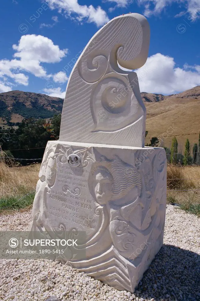 Maori graves, Port Levy, Banks Peninsula, Canterbury, South Island, New Zealand, Pacific