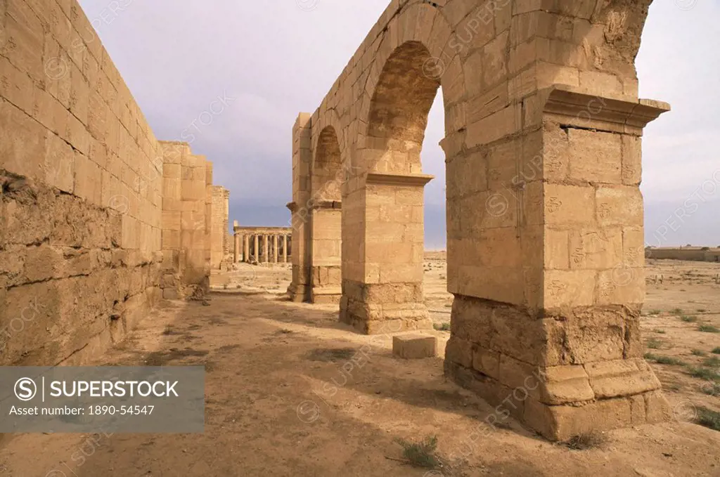 Portico of the South entrance, Hatra, UNESCO World Heritage Site, Iraq, Middle East